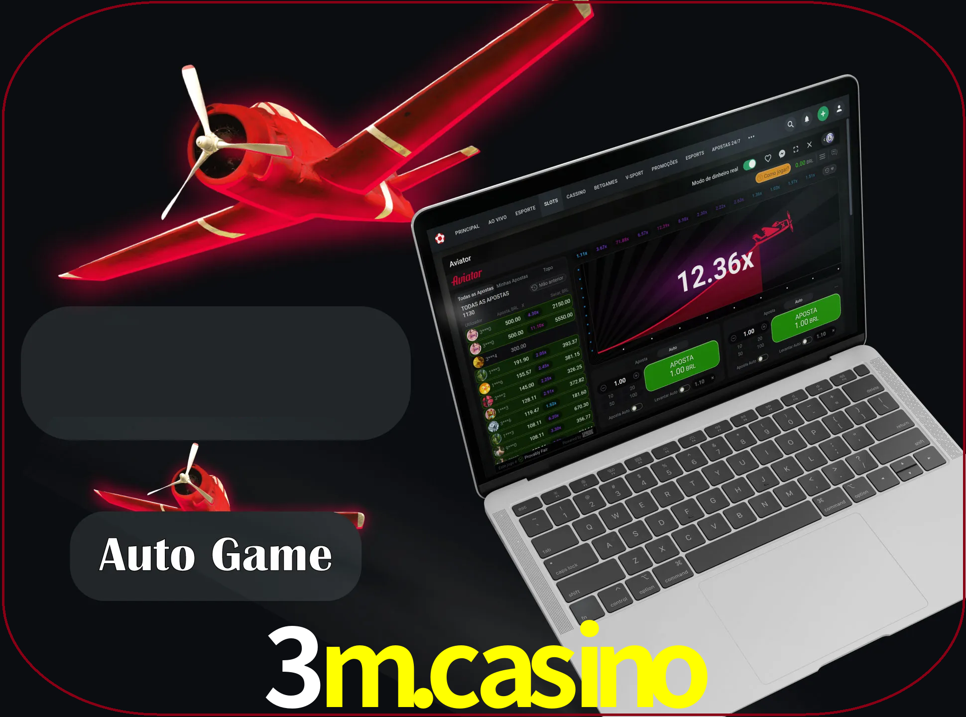 No modo automático, os jogos apostam e sacam seu dinheiro automaticamente.