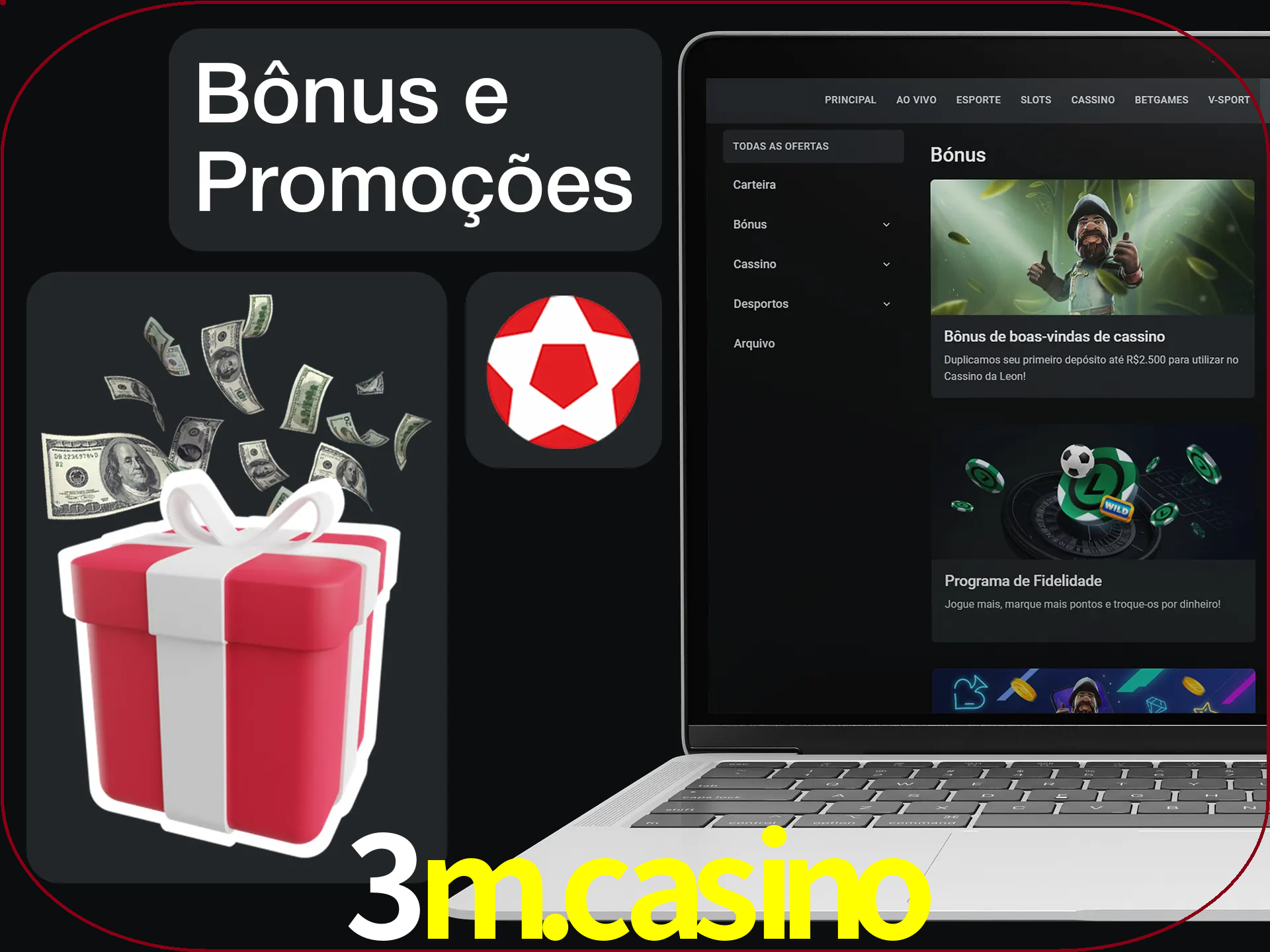 Verifique se há novos bônus e promoções.