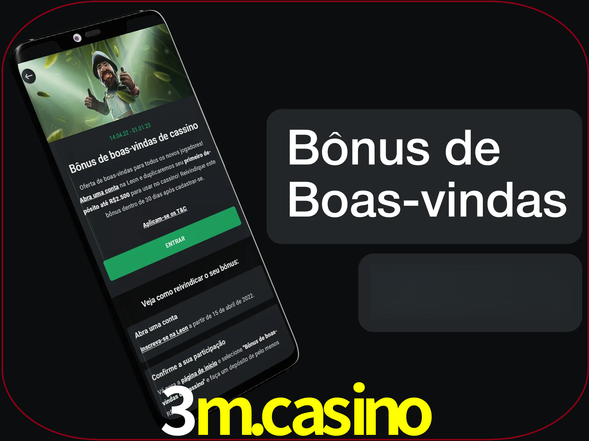 Não se esqueça de usar o bônus de boas-vindas.